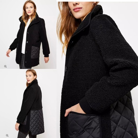 LOFT Jackets & Blazers - LOFT Petite Quilted Coat Size XSP